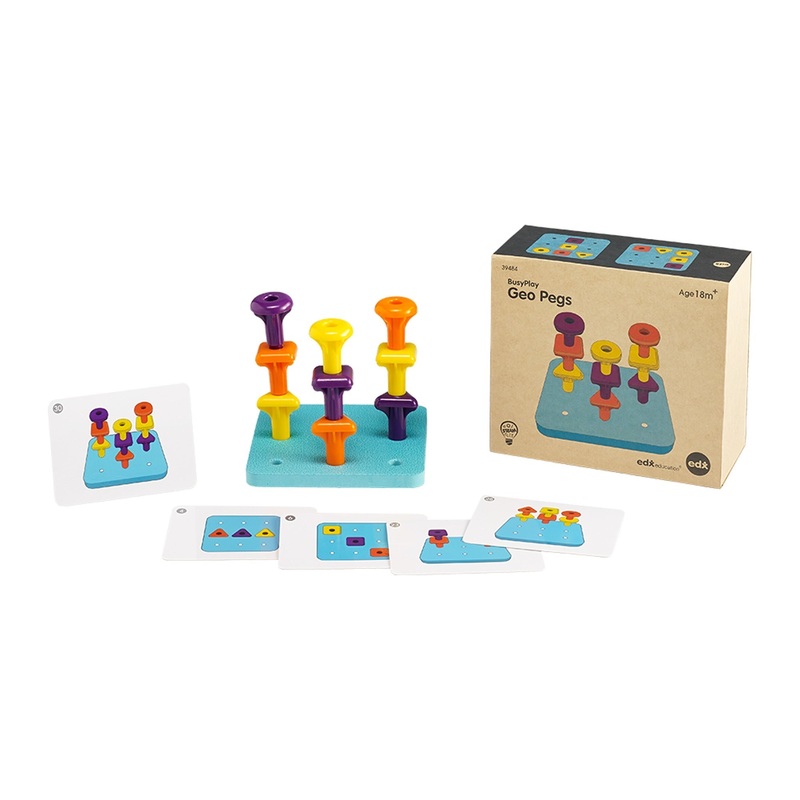 BusyPlay Geo Pegs PK19