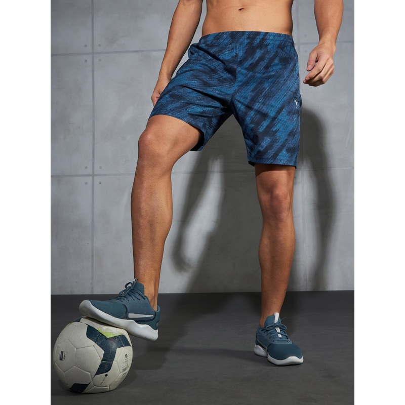 Men Printed Regular Fit Shorts with TS LYTRA