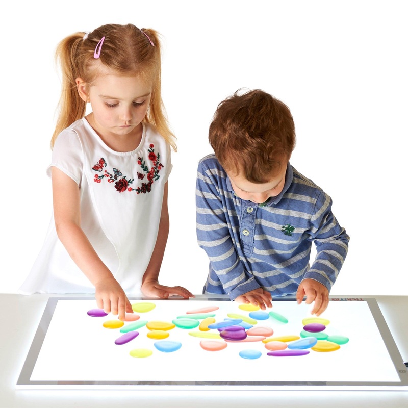 Translucent Junior Rainbow Pebbles PK36
