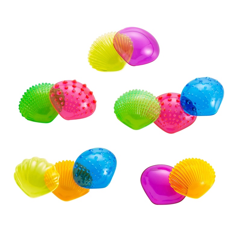Translucent Sensory Shells – Neon Colors PK72