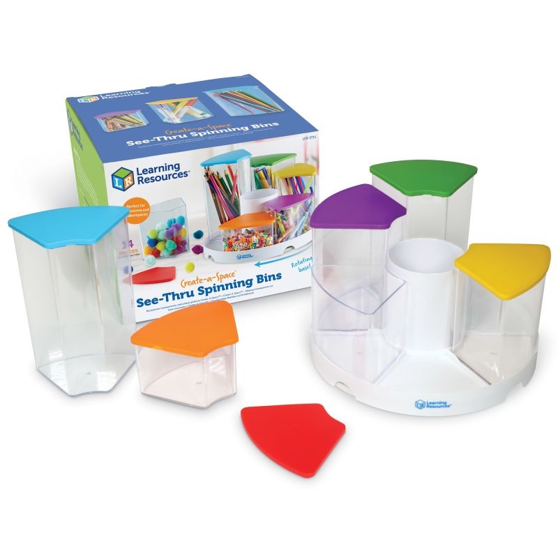 Create-a-Space See-Thru Spinning Bins