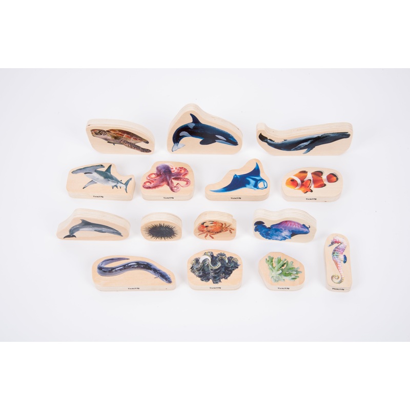 WOODEN SEA LIFE BLOCKS