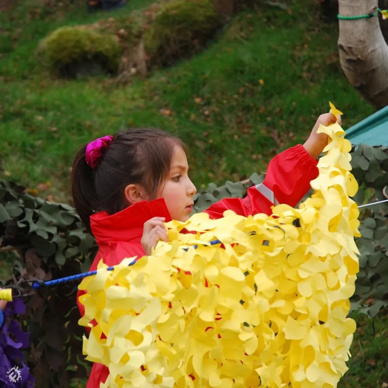 Fire Retardant Camo Netting – 3m x 1m (Yellow)
