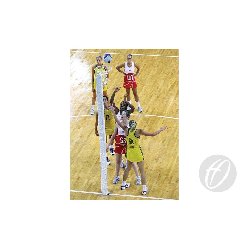 INTERNATIONAL SPRUNG FLOOR NETBALL POSTS – SOCKETED