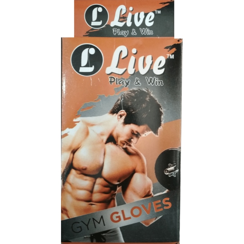 Live Weight Lifting Gloves with 12 Wrist Wrap Support for Workout, Gym, Sports.