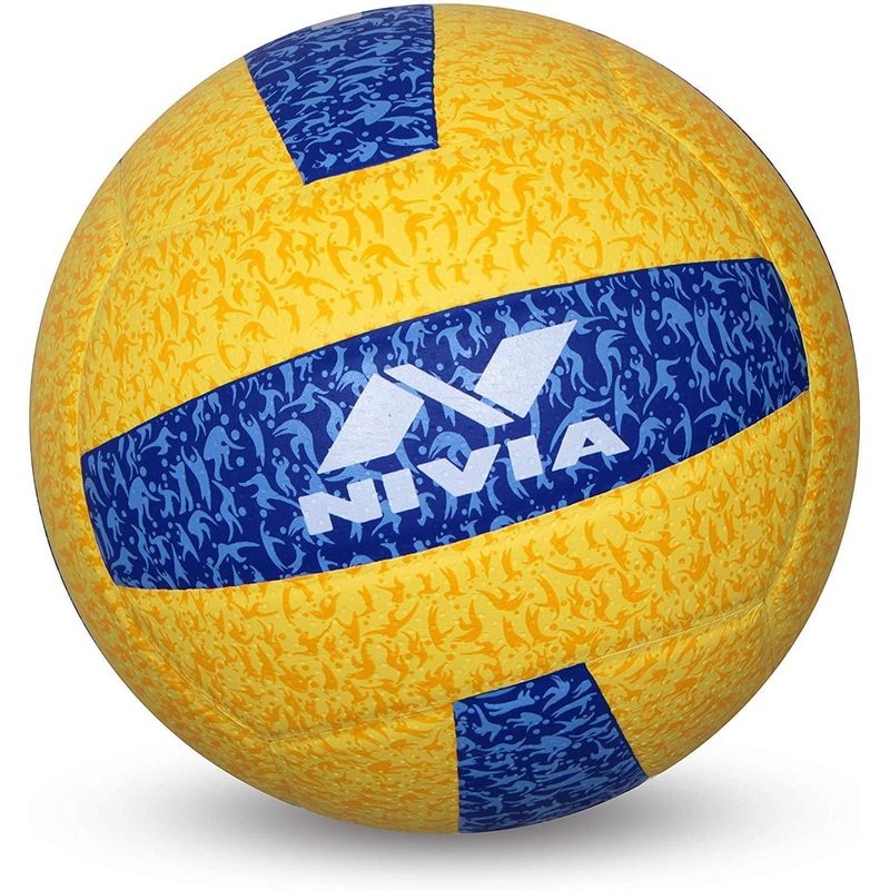 Nivia G 20-20 Volleyball: Size 4 (Yellow/Blue)