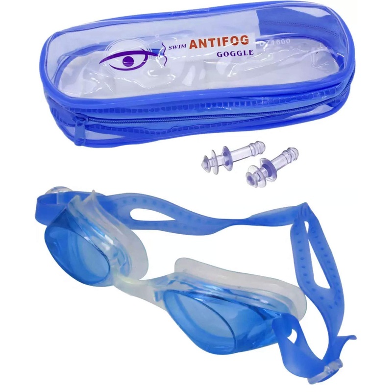 Swimming Adjustable Goggles for Kids and Adults with free ear plugs