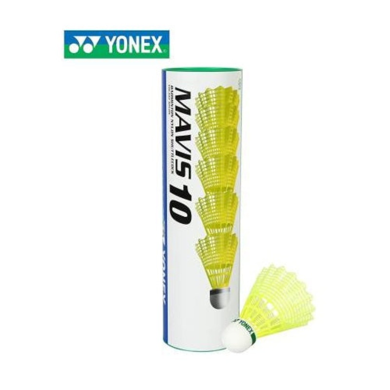 Yonex Mavis 10 badminton Shuttlecock (Yellow) – Green Cap