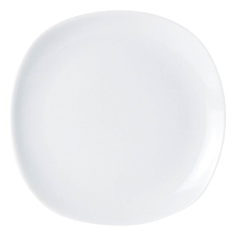 Plate White Square 250Mm 10Inch