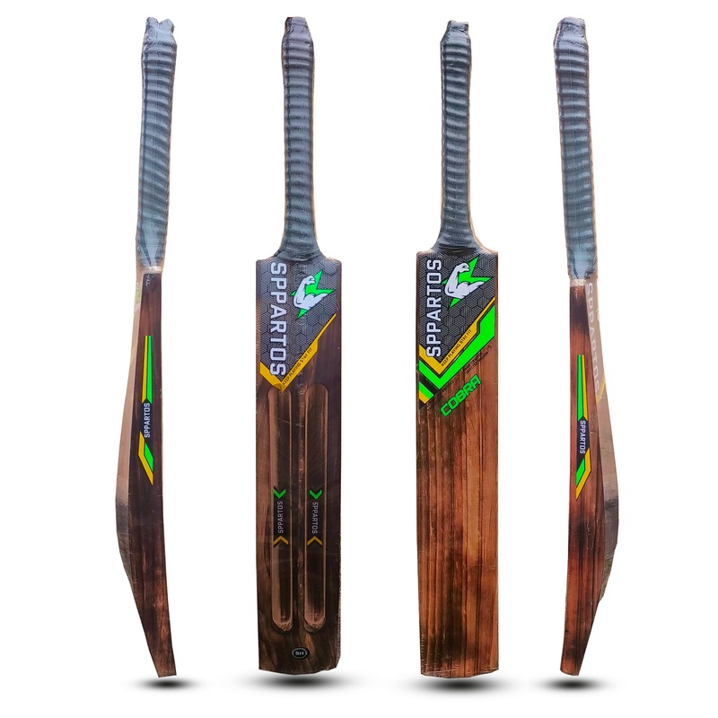 Sppartos Cobra Kashmir Willow Double Blade Special Burn Edition Scoop Designer Bat