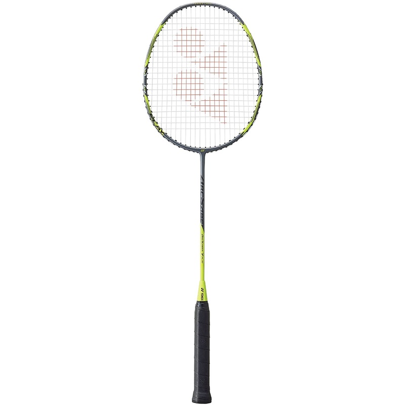 YONEX Arcsaber 7 Play Strung Graphite Badminton Racket with Full Cover (Grey / Yellow)