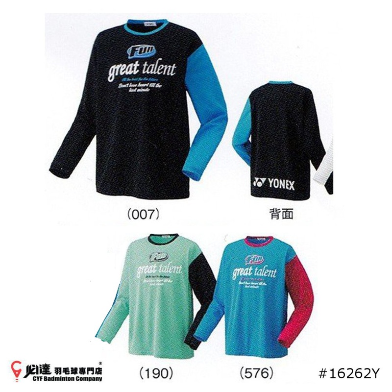 Yonex #16262Y Uni Long Sleeves T-shirt