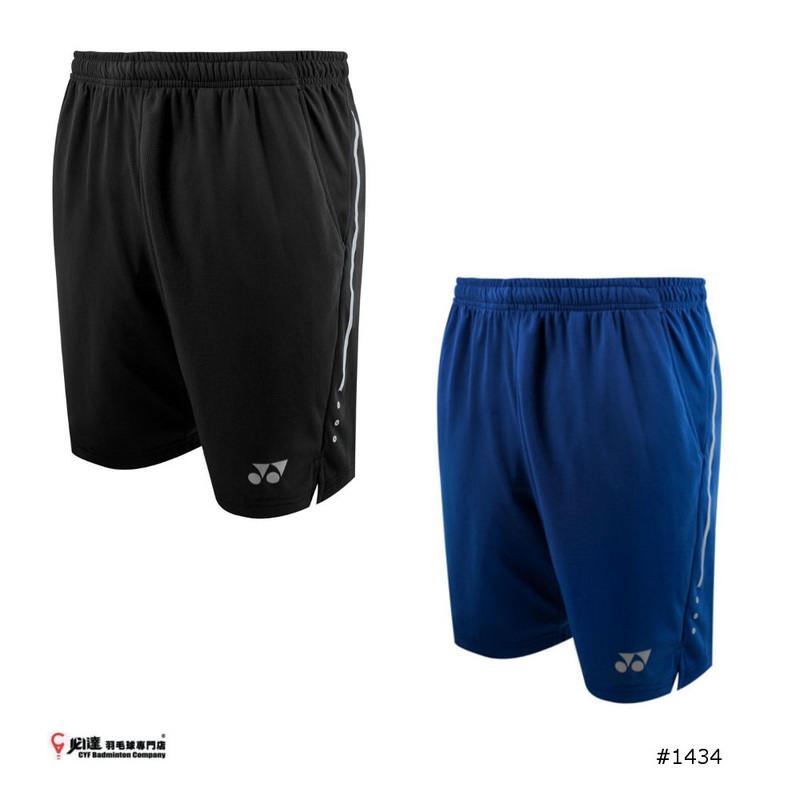 Yonex Mens Shorts #1434|Jet Black|Blue Depths|Asia SS