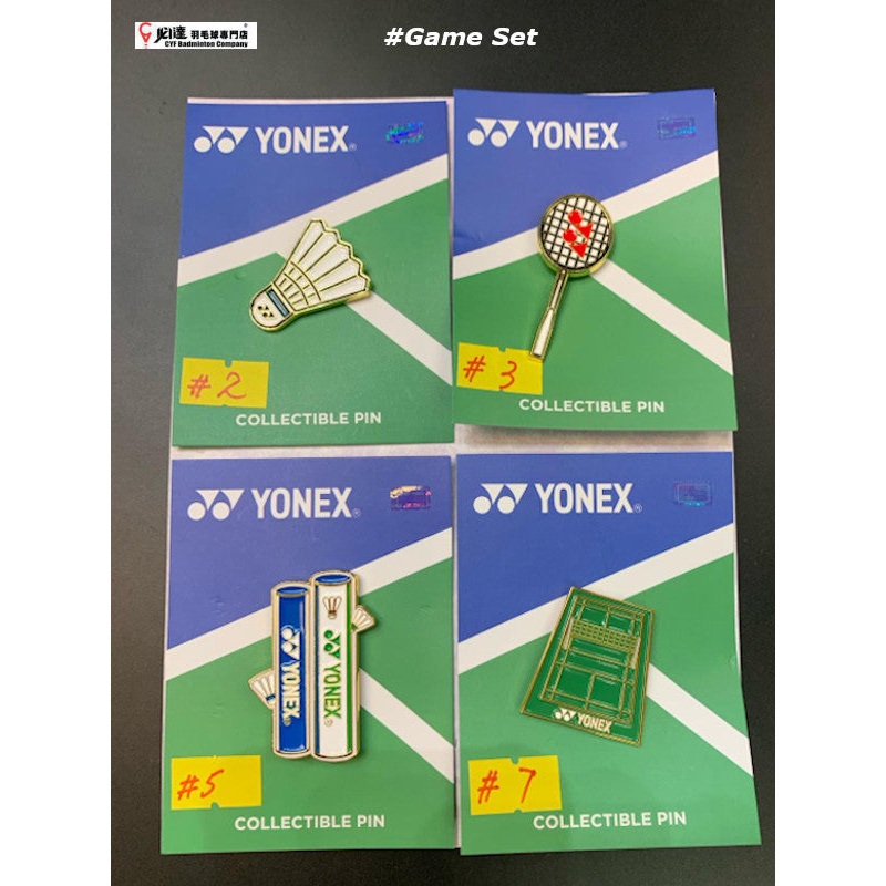 Yonex Bag Enamel Pin – Game Set (4 pcs)