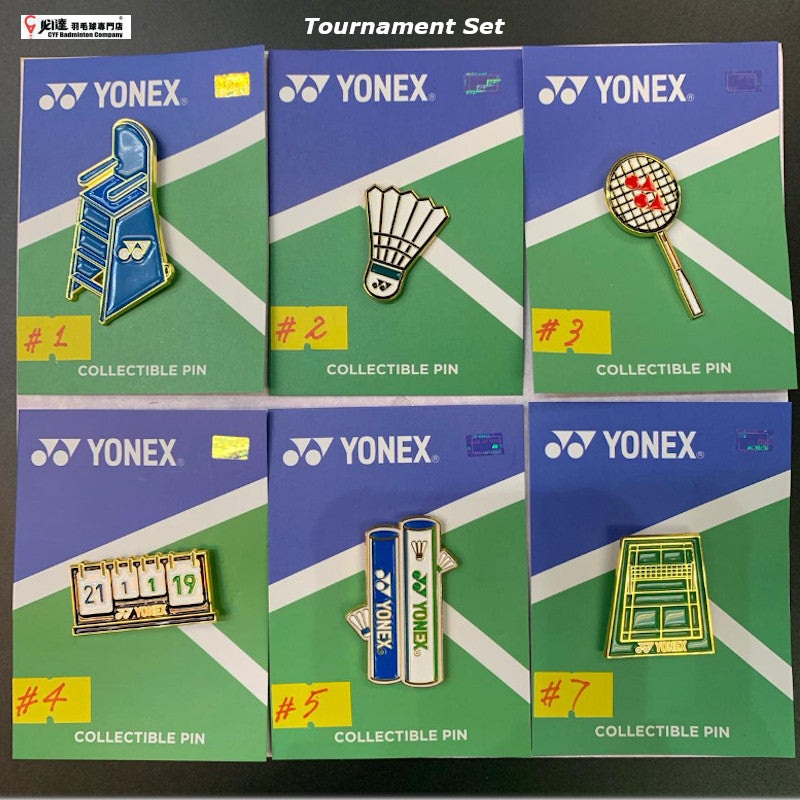Yonex Bag Enamel Pin – Tournament Set (6 pcs)