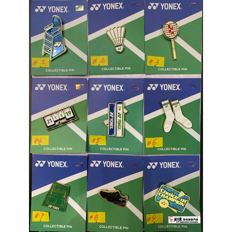 Yonex Bag Enamel Pin – Ultimate Full Set (9 pcs)