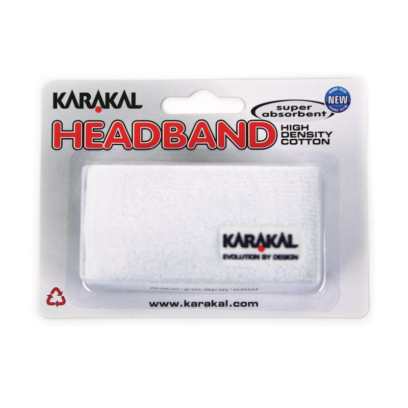 Karakal Headband Asstd|White|Navy|Red|Black