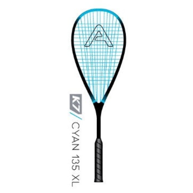 Angell Cyan 135 XL Squash Racquet