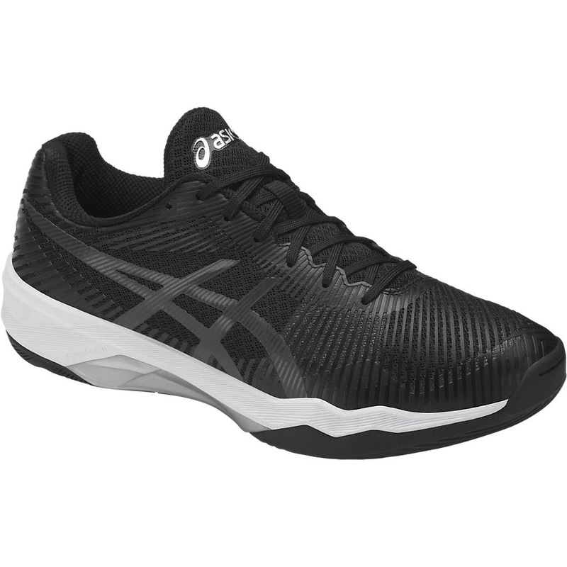 Asics Womens Volley Elite FF Black Dark Grey White