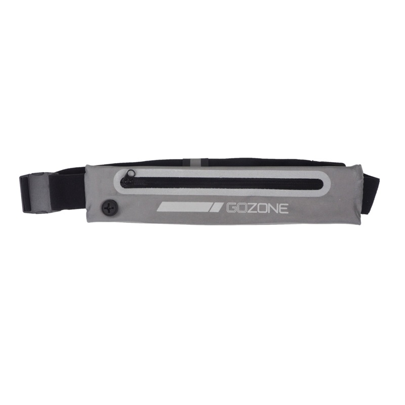 GOZONE Slimline Waist Pack|Black/Reflective Grey