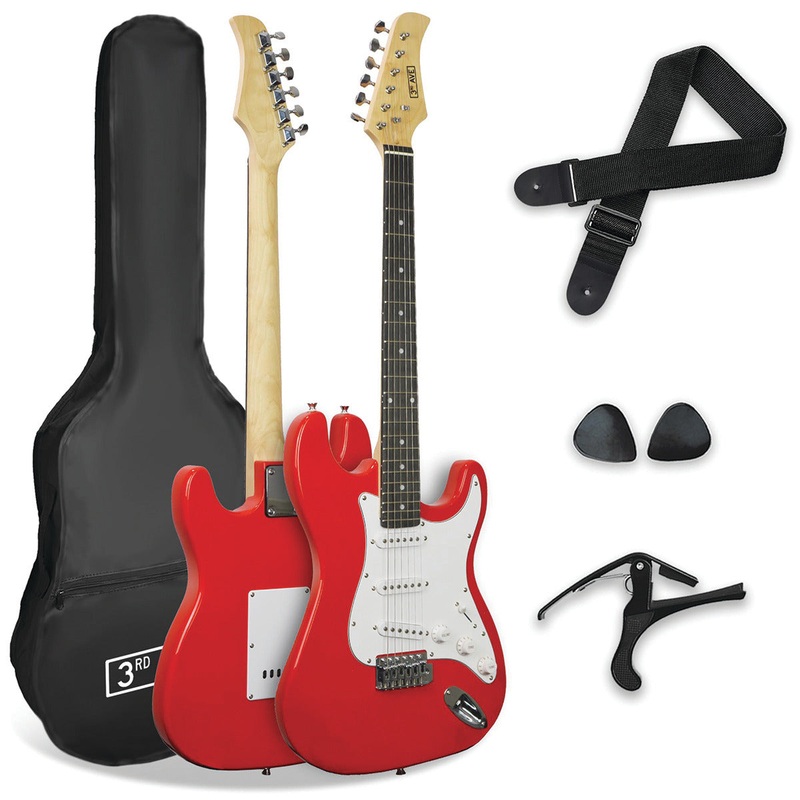 3/4 Size Elec Guitar Bundle Red