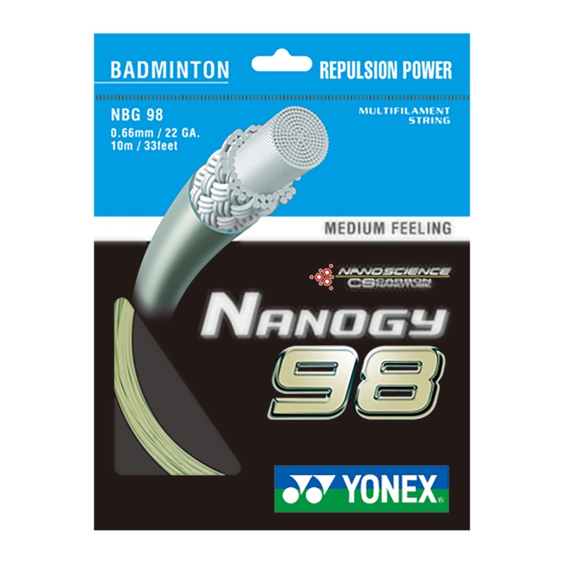 Yonex Nanogy 98 Badminton String Set of Cosmic Gold 0.66mm 22ga