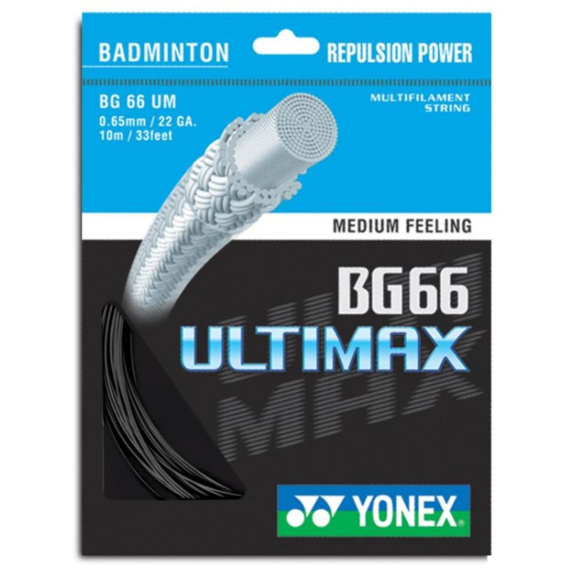 Yonex BG 66 Ultimax Badminton String Set of Black 0.65mm