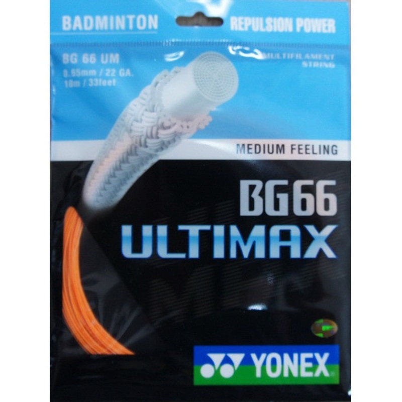 Yonex BG 66 Ultimax Badminton String Set of Orange 0.65mm