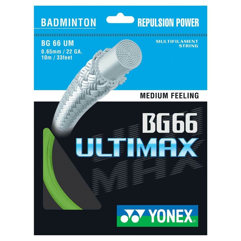 Yonex BG 66 Ultimax Badminton String Set of Pastel Green 0.65mm
