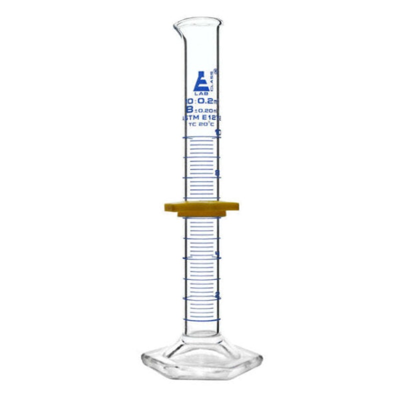 Graduated Glass Measuring Cylinder Class B to ASTM E1272 Std – 10mL
