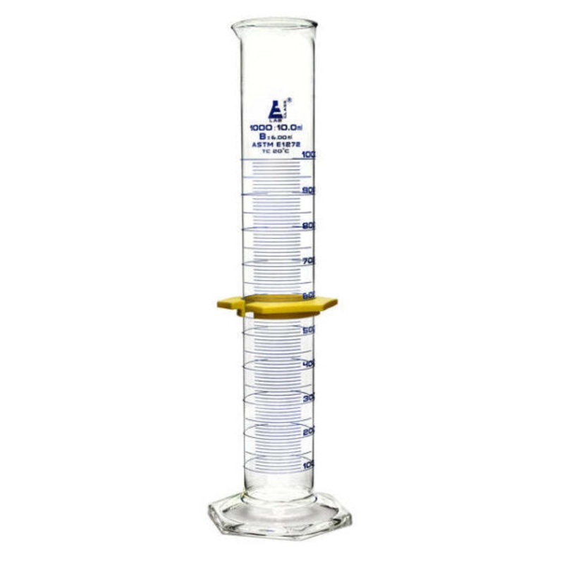 Graduated Glass Measuring Cylinder Class B to ASTM E1272 Std – 1L