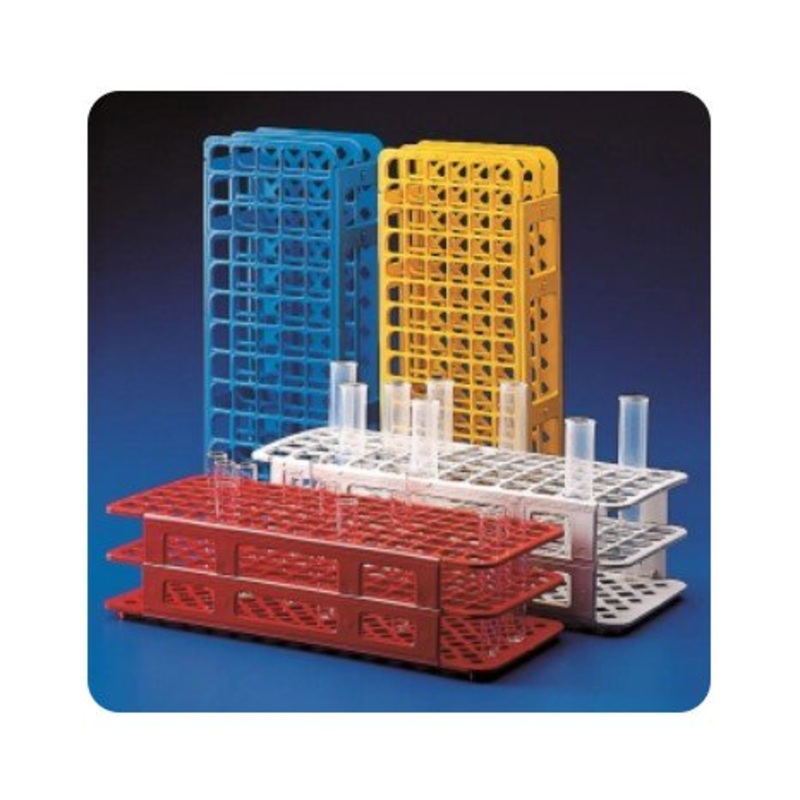 Test Tube Rack, Poly Prop, 30mm Dia Hole, 24 holes (3×8),  (Pack 20)