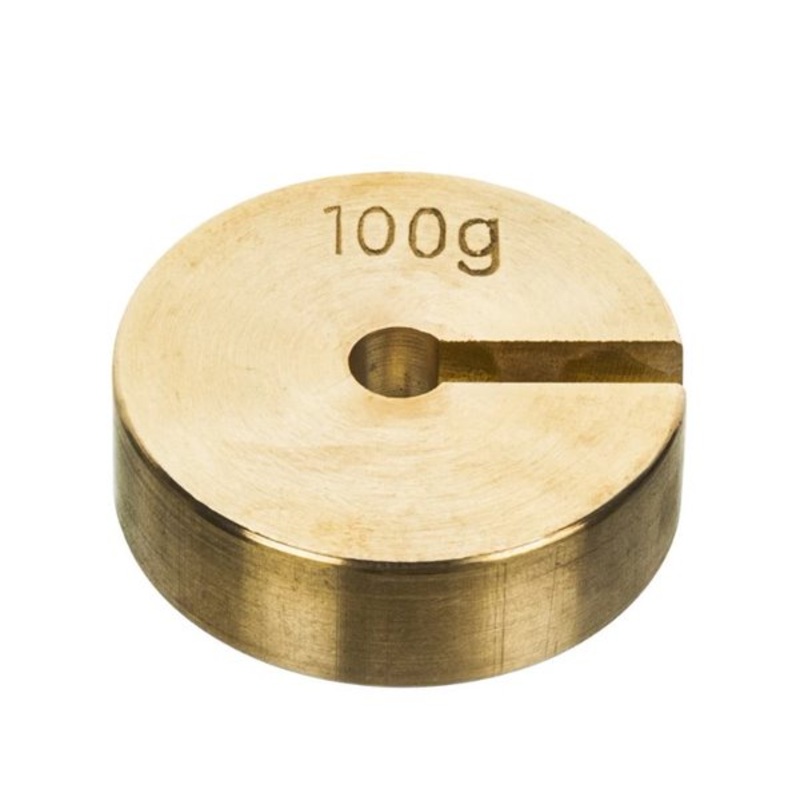 Weight, Slotted, Brass, 100g   (Each)