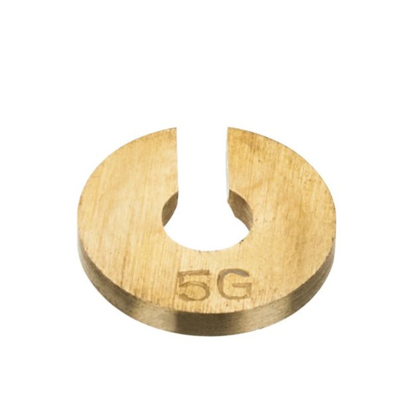 Weight, Slotted, Brass, 5g  (Each)