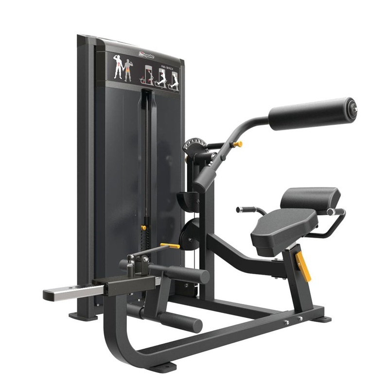 IMPULSE IF93 DUAL AB/BACK COM WITH 235LB WEIGHT STACK BLACK