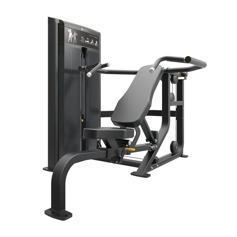 IMPULSE IF93 MULTI PRESS WITH 235LB WEIGHT STACK  BLACK