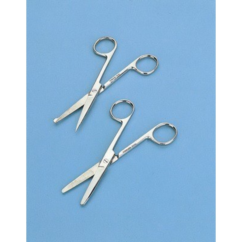 Stainless Steel Straight Blunt/Blunt Scissors – 125mm x 2pcs