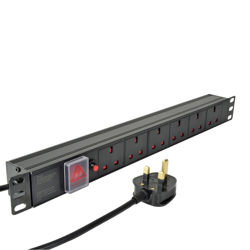 Adastra 19 Rackmount Power Distribution units 6-gang UK + breaker