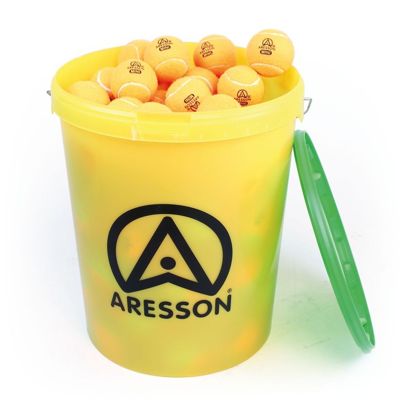 ARESSON MINI TENNIS BALL ORANGE  42G, 65MM, BUCKET OF 60