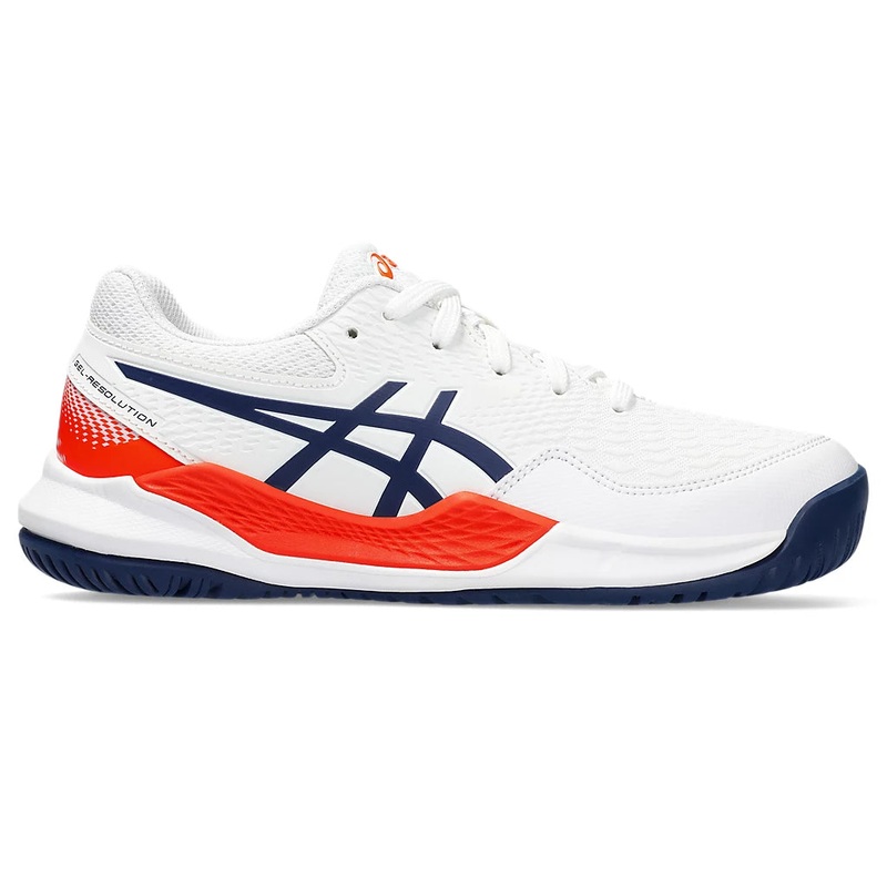Asics Gel-Resolution 9 GS Kids White/Blue Expanse Tennis Shoes