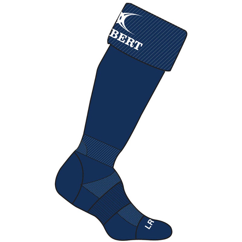GILBERT KRYTEN II RUGBY SOCKS  BLACK, SENIOR 7-12