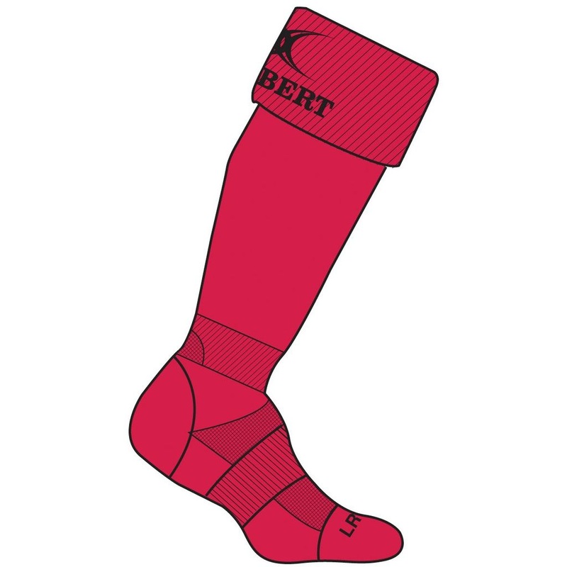 GILBERT KRYTEN II RUGBY SOCKS  RED, JUNIOR 3-6