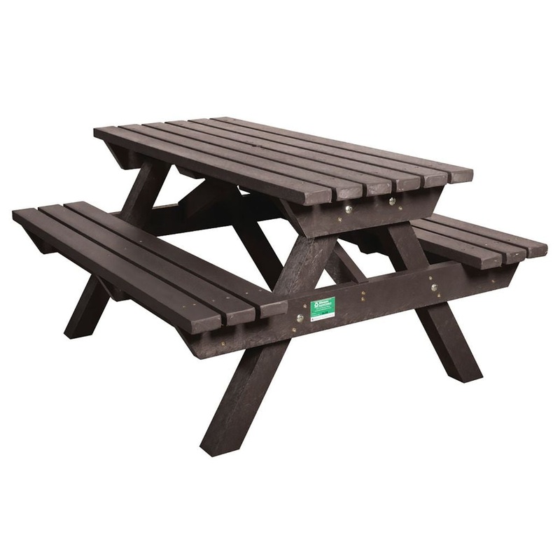 HEAVY DUTY PICNIC BENCH  BLACK