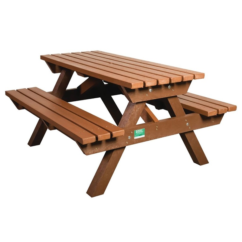 HEAVY DUTY PICNIC BENCH  BROWN