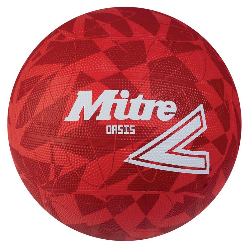 MITRE OASIS NETBALL  SIZE 4, RED