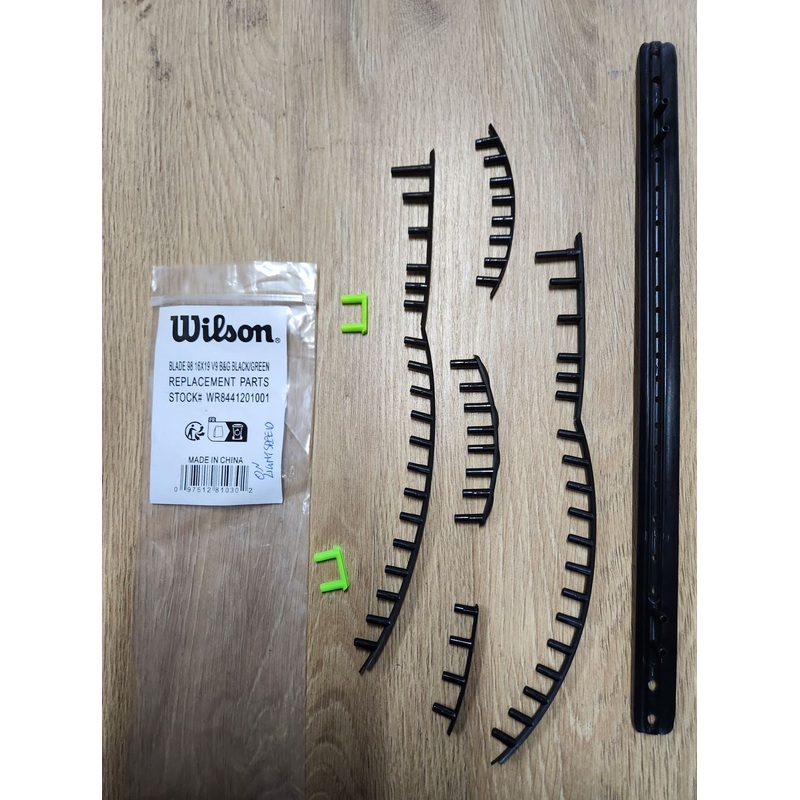 Wilson Blade 98 16×19 V9 B&G Black/Green Bumper and Grommet Set