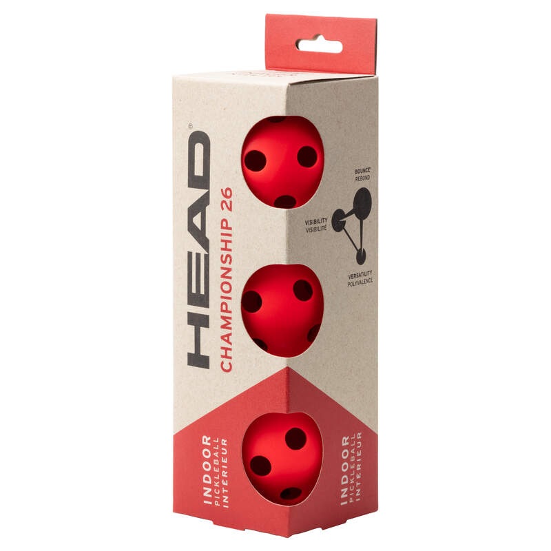 Head Championship 26 Indoor Pickleball Balls 3 Pack