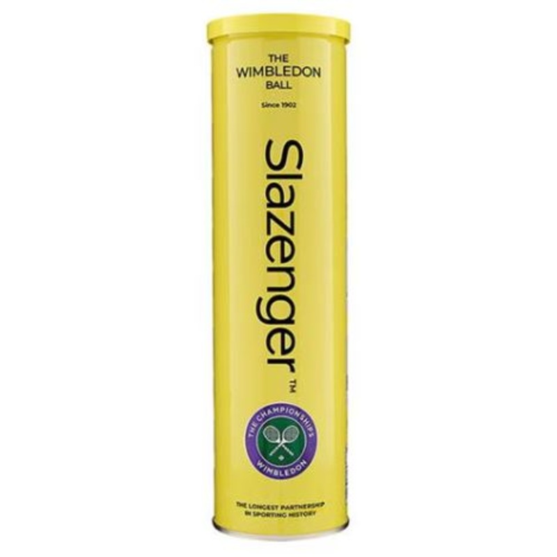 Slazenger Wimbledon 4 Ball Tin (Yellow Can)