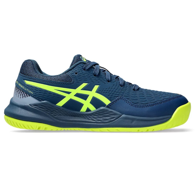 Asics Gel-Resolution 9 GS Kids Mako Blue/Saftey Yellow