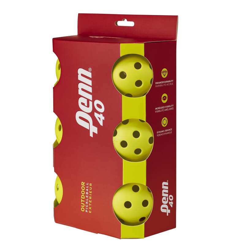 Penn 40 Outdoor Pickleball Balls 6 Pack